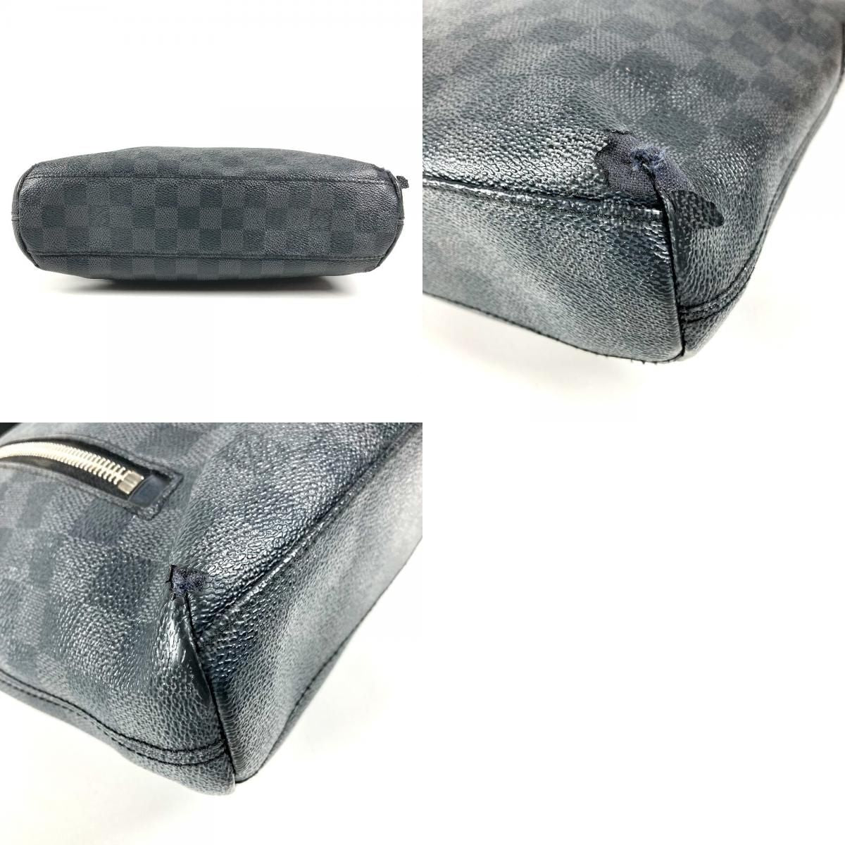 Louis Vuitton Shoulder Bag Mick PM Damier Graphite Canvas Black — view 9