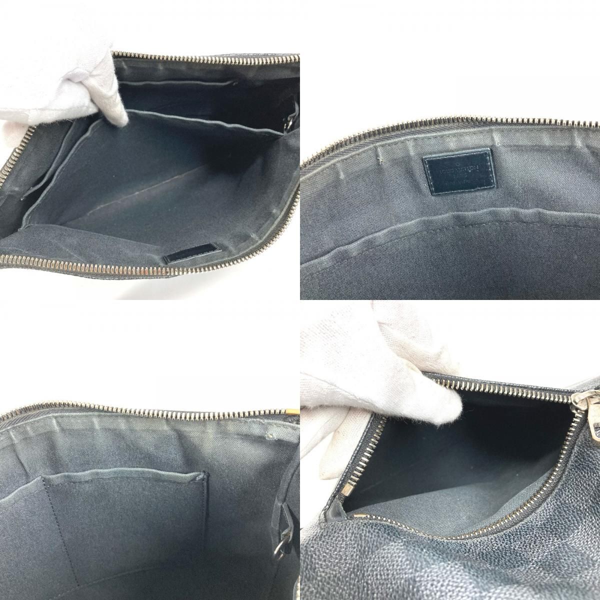 Louis Vuitton Shoulder Bag Mick PM Damier Graphite Canvas Black — view 7