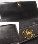 Chanel Handbag Gold Single Flap Mademoiselle Lambskin — view 8
