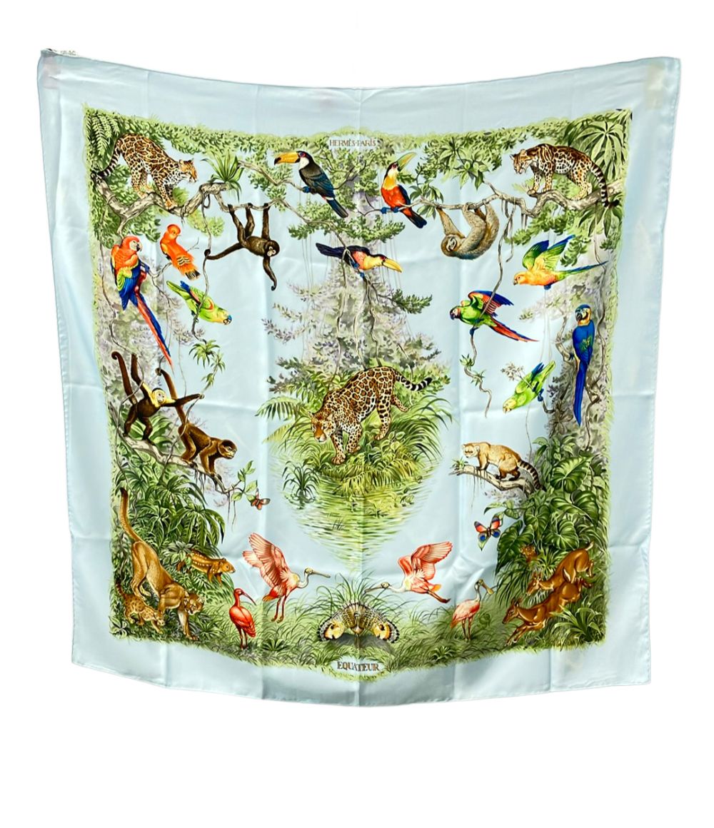 Hermes Scarf Silk 100% Equateur