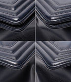 Chanel Chain Shoulder Bag Silver Single Flap Boy 25 — view 5