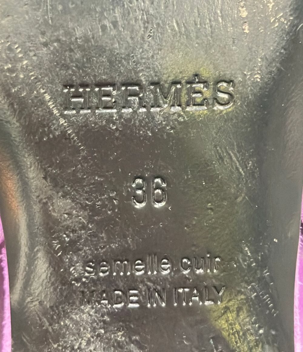 Hermes Pointed Toe Flat Sandals — view 4
