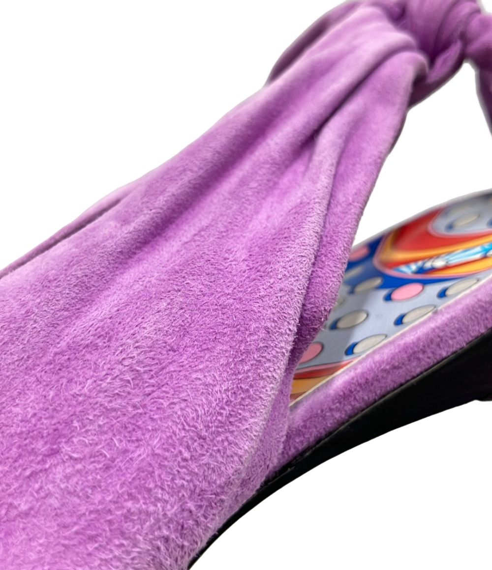 Hermes Pointed Toe Flat Sandals — view 8