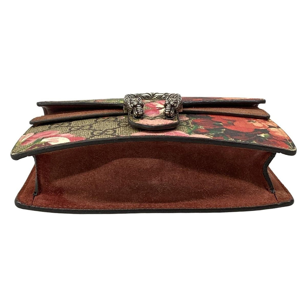 Gucci Shoulder Bag Dionysus GG Blue Mus Beige Pink Multi Floral Chain — view 5