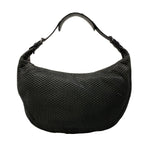 Dior Shoulder Bag Black Perforated Leather