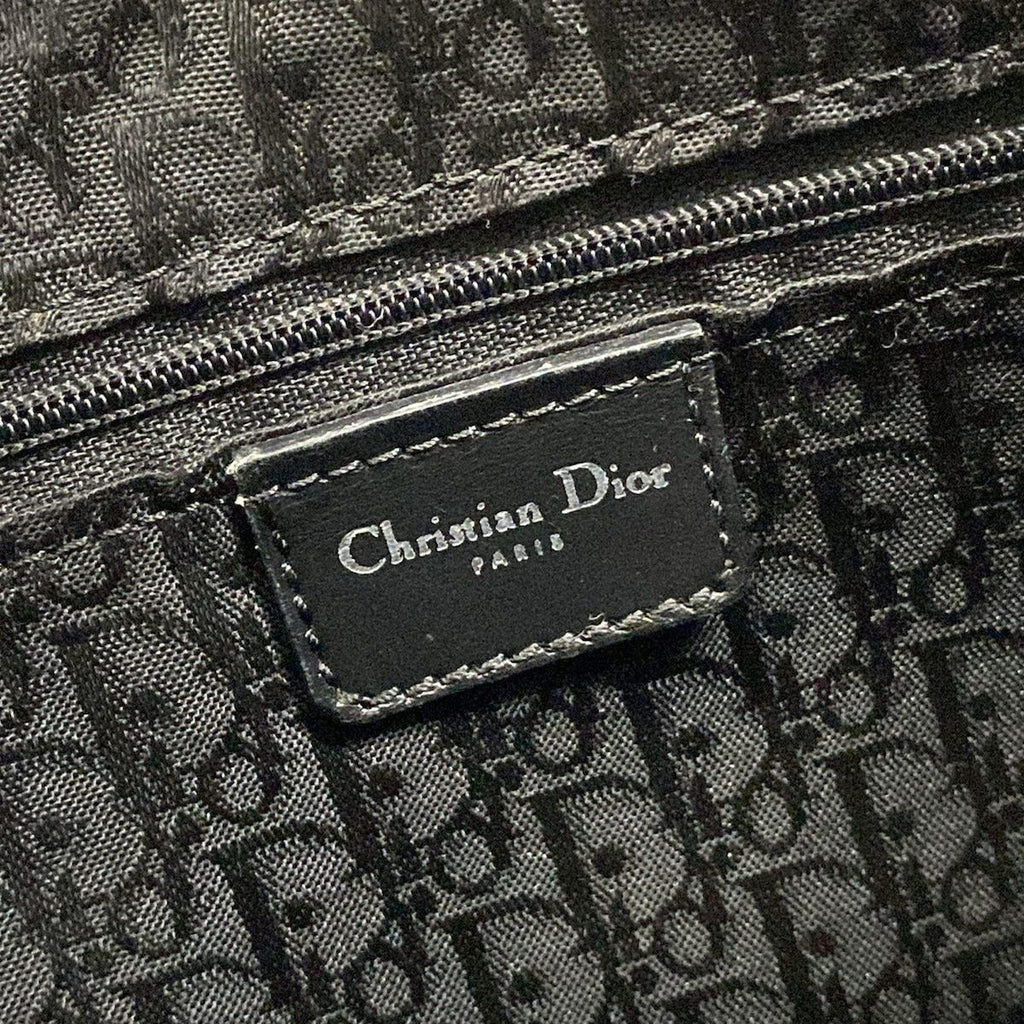 Dior Shoulder Bag Black Perforated Leather — view 9