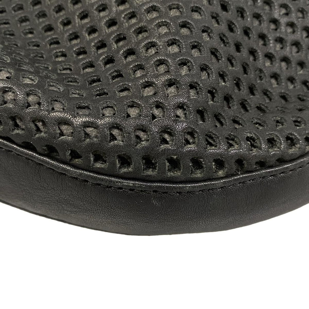 Dior Shoulder Bag Black Perforated Leather — view 6