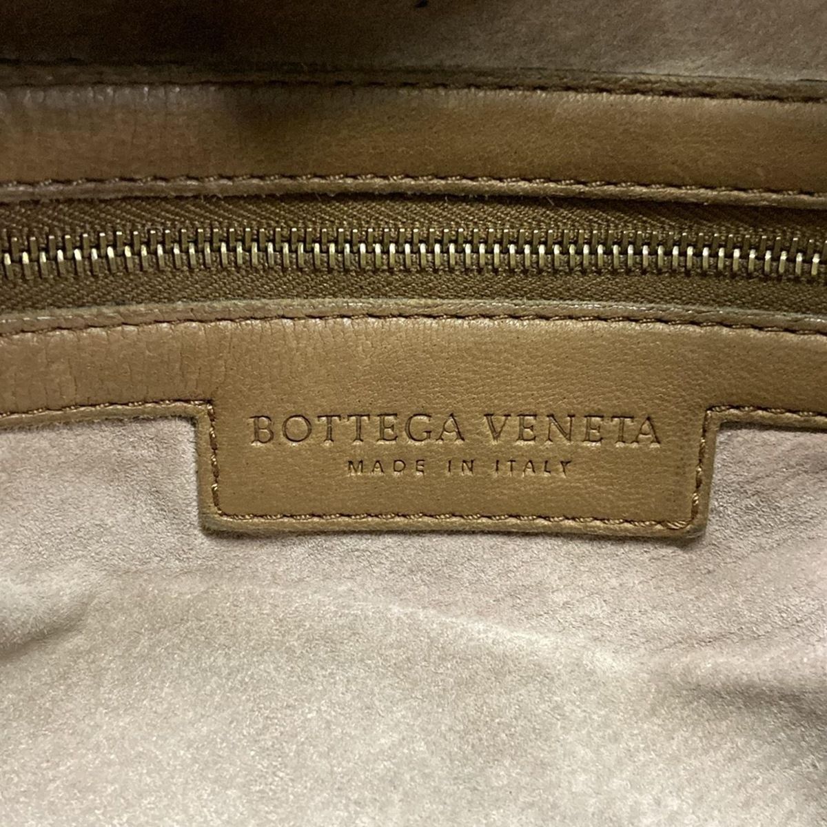 Bottega Veneta Handbag Intrecciato Brown Beige Leather — view 8