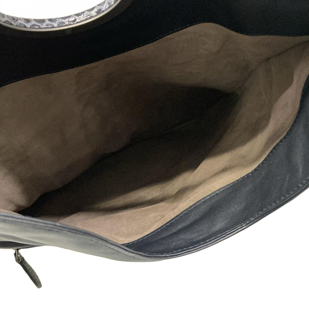 Bottega Veneta Clutch Intrecciato Navy — view 7