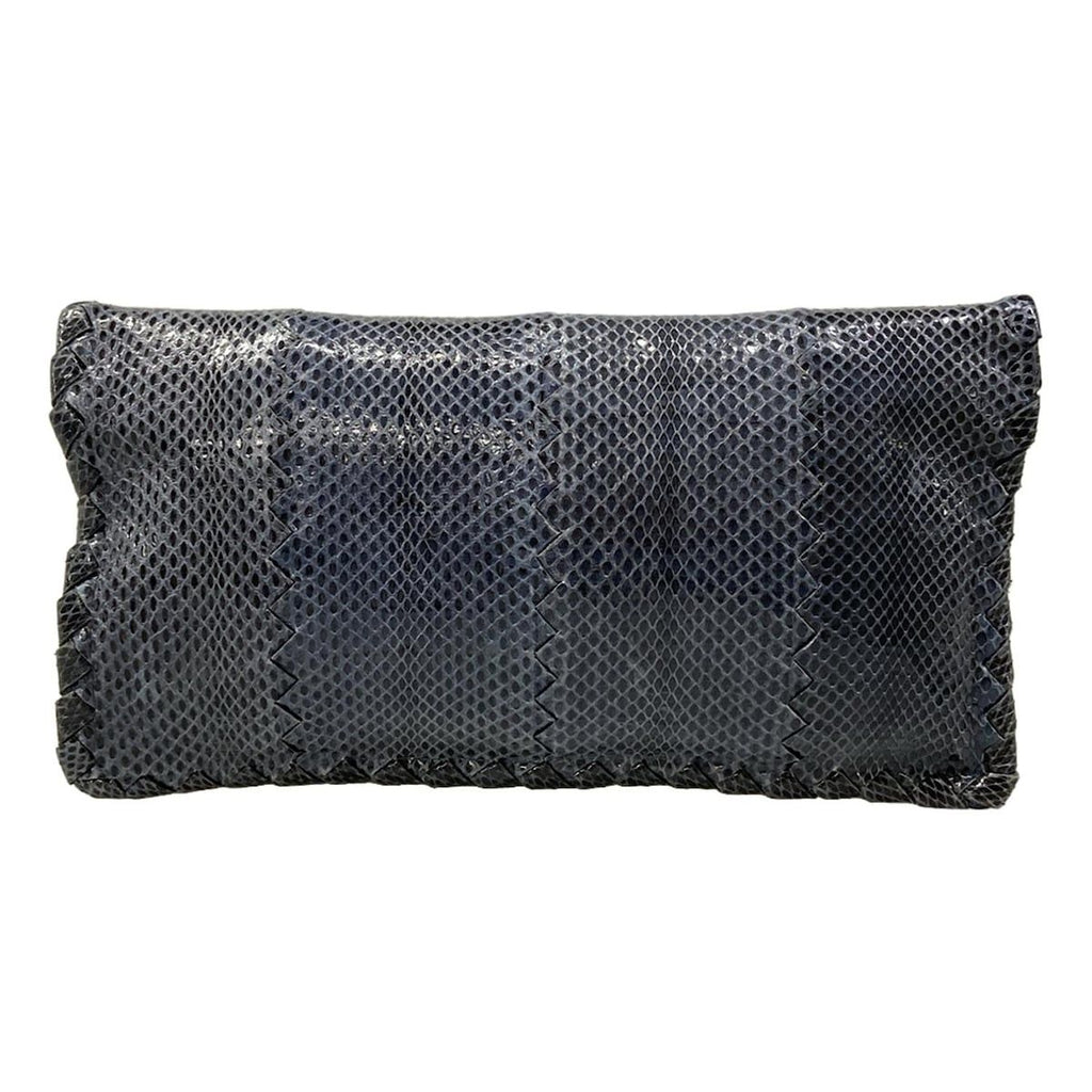 Bottega Veneta Clutch Intrecciato Navy — view 3