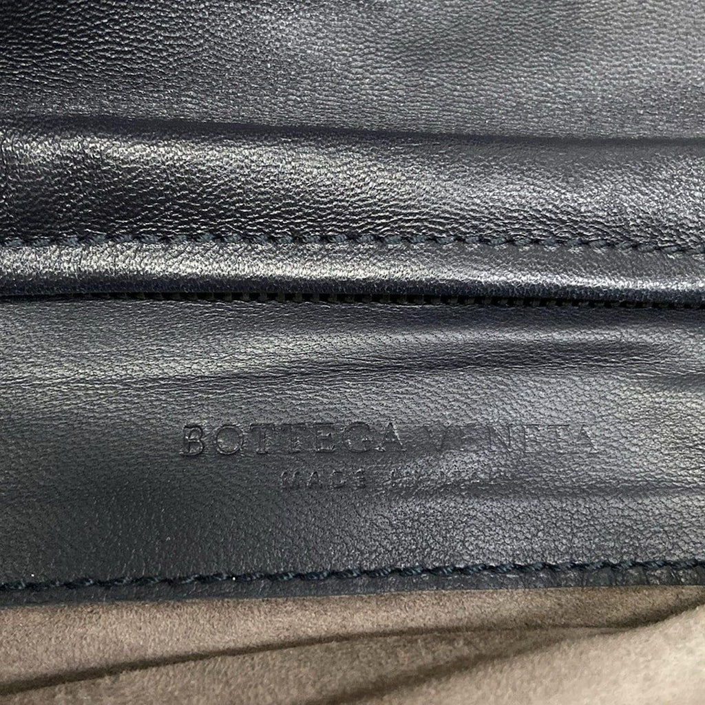 Bottega Veneta Clutch Intrecciato Navy — view 9