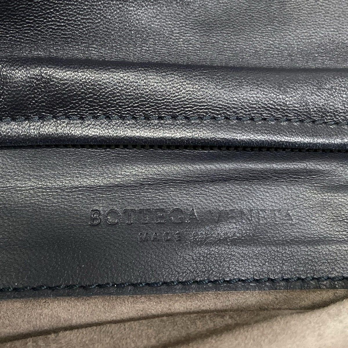 Bottega Veneta Clutch Intrecciato Navy — view 9