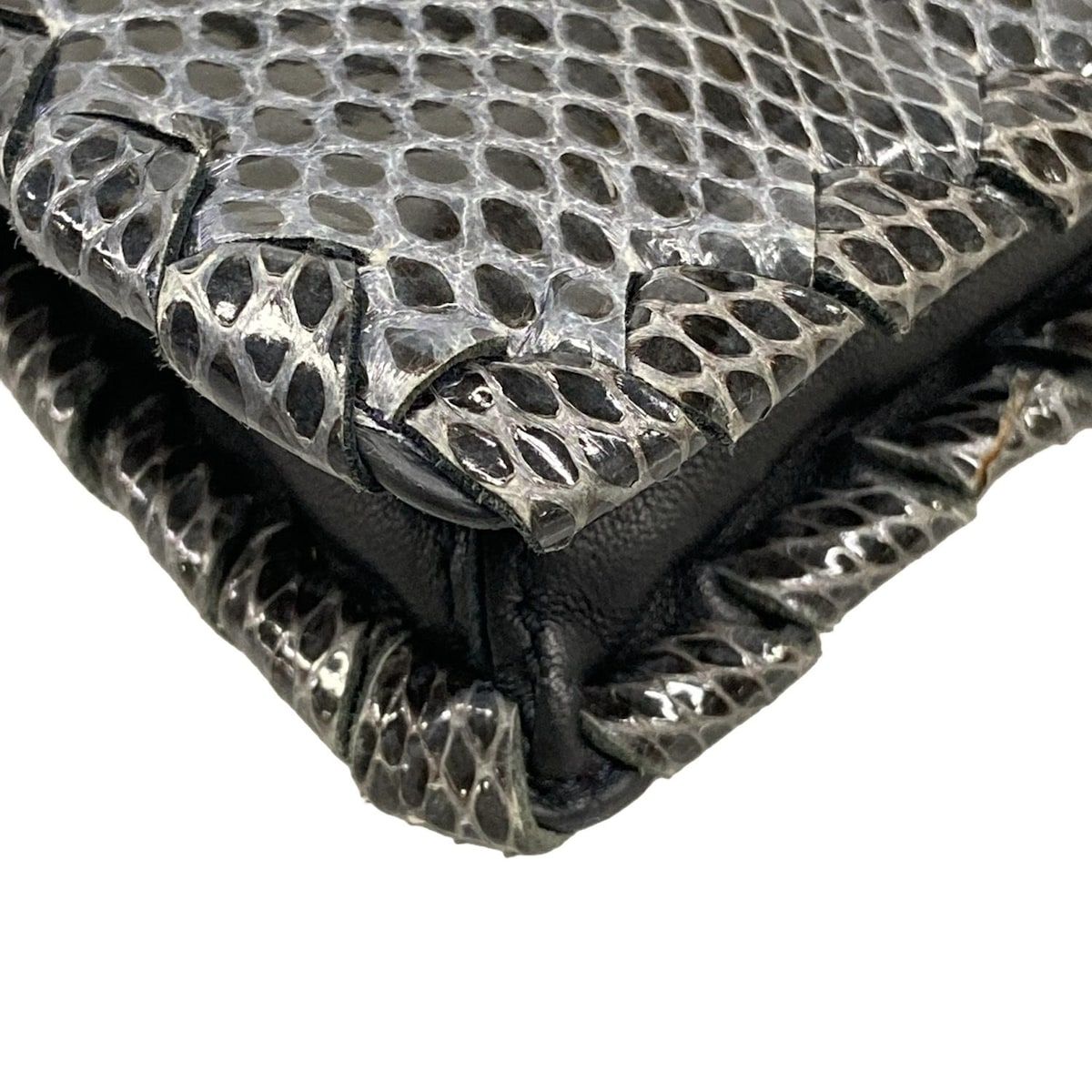 Bottega Veneta Clutch Intrecciato Navy — view 6