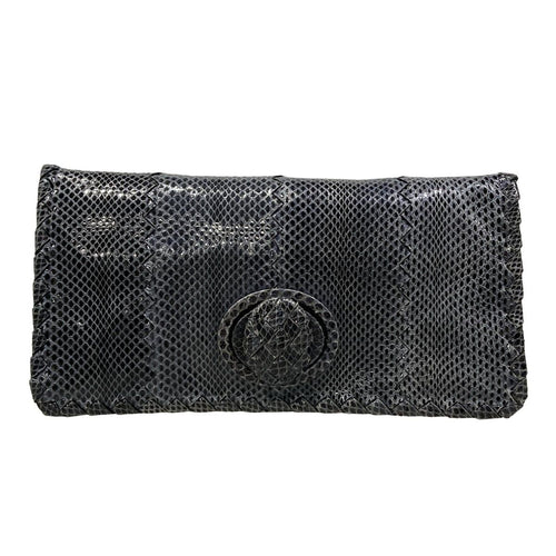 Bottega Veneta Clutch Intrecciato Navy