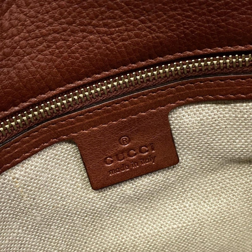 Gucci Shoulder Bag Marrakech Bordeaux Leather — view 9
