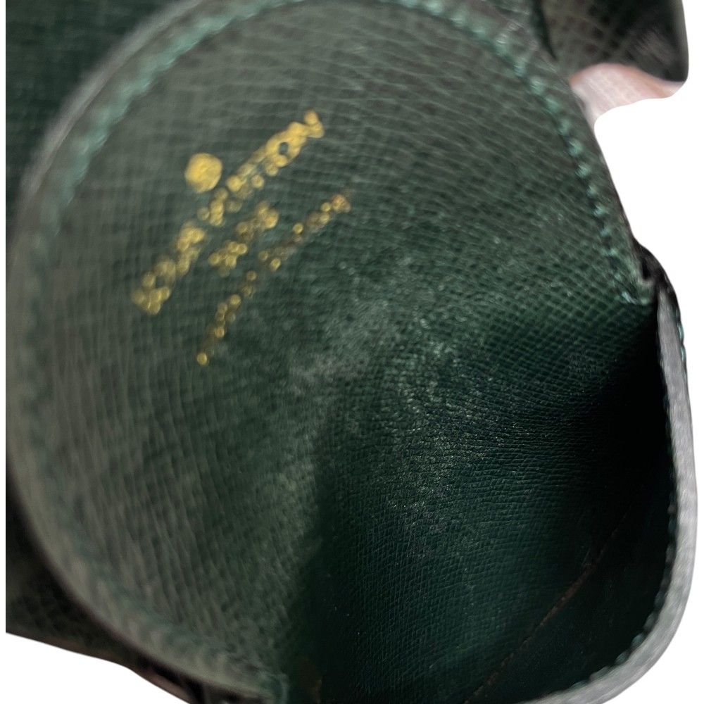 Louis Vuitton Taiga Porte-Monnaie Cuvette Coin Purse Leather Green High Quality — view 8