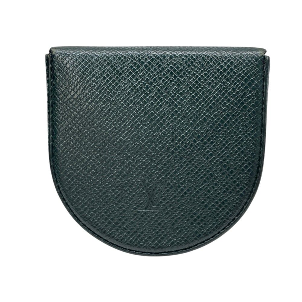 Louis Vuitton Taiga Porte-Monnaie Cuvette Coin Purse Leather Green High Quality