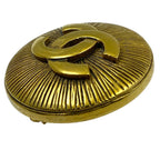 Chanel Vintage CC Logo Brooch Metal Gold High Quality Presence Accent — view 3