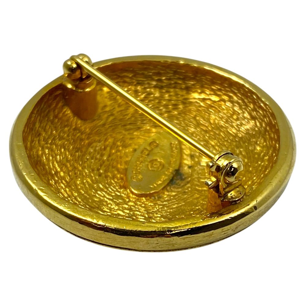 Chanel Vintage CC Logo Brooch Metal Gold High Quality Presence Accent — view 6