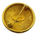 Chanel Vintage CC Logo Brooch Metal Gold High Quality Presence Accent — view 2
