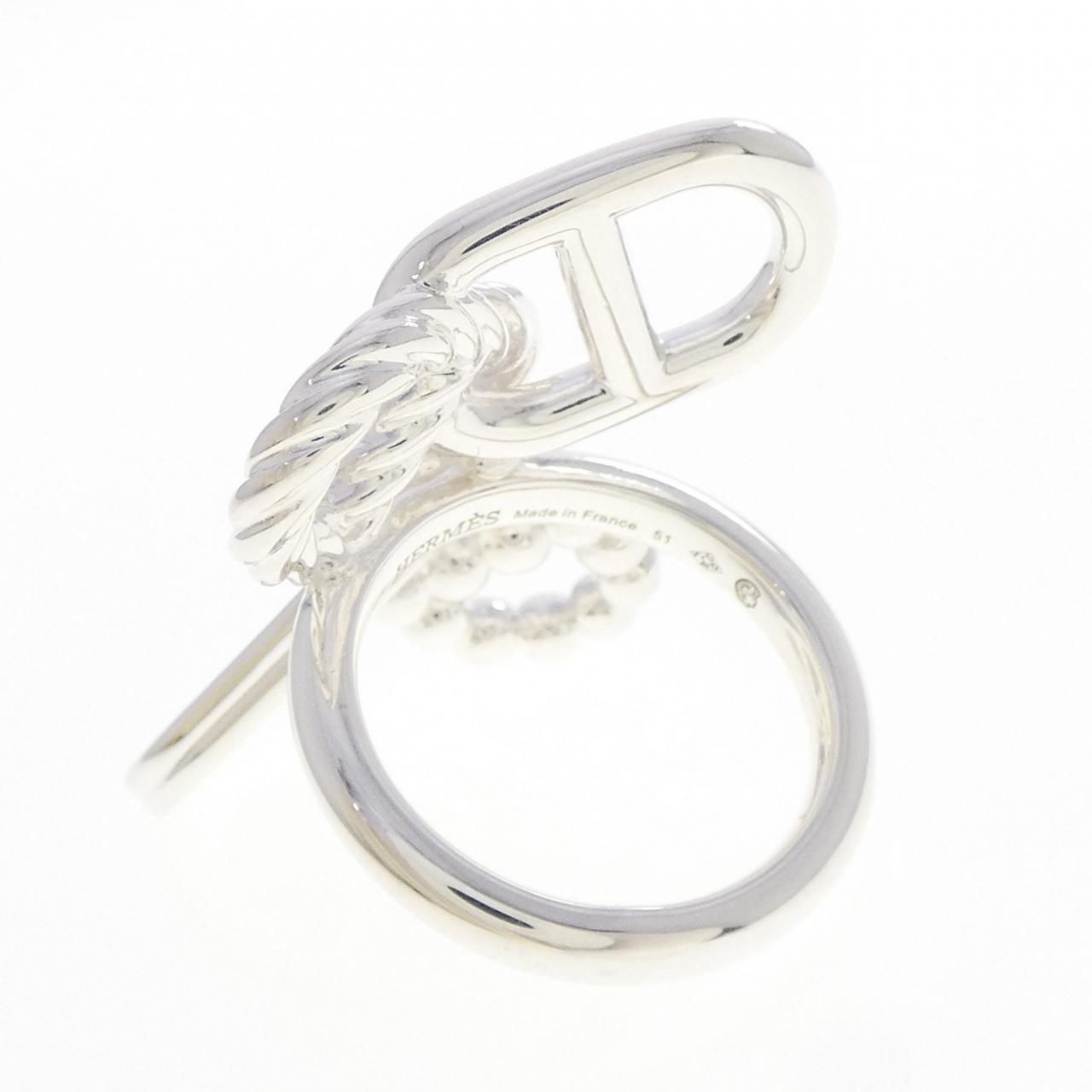 Hermes Chaine D'ancre Alea II Ring — view 3