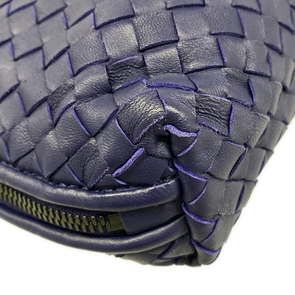 Bottega Veneta Shoulder Bag Nodini Navy Leather — view 6