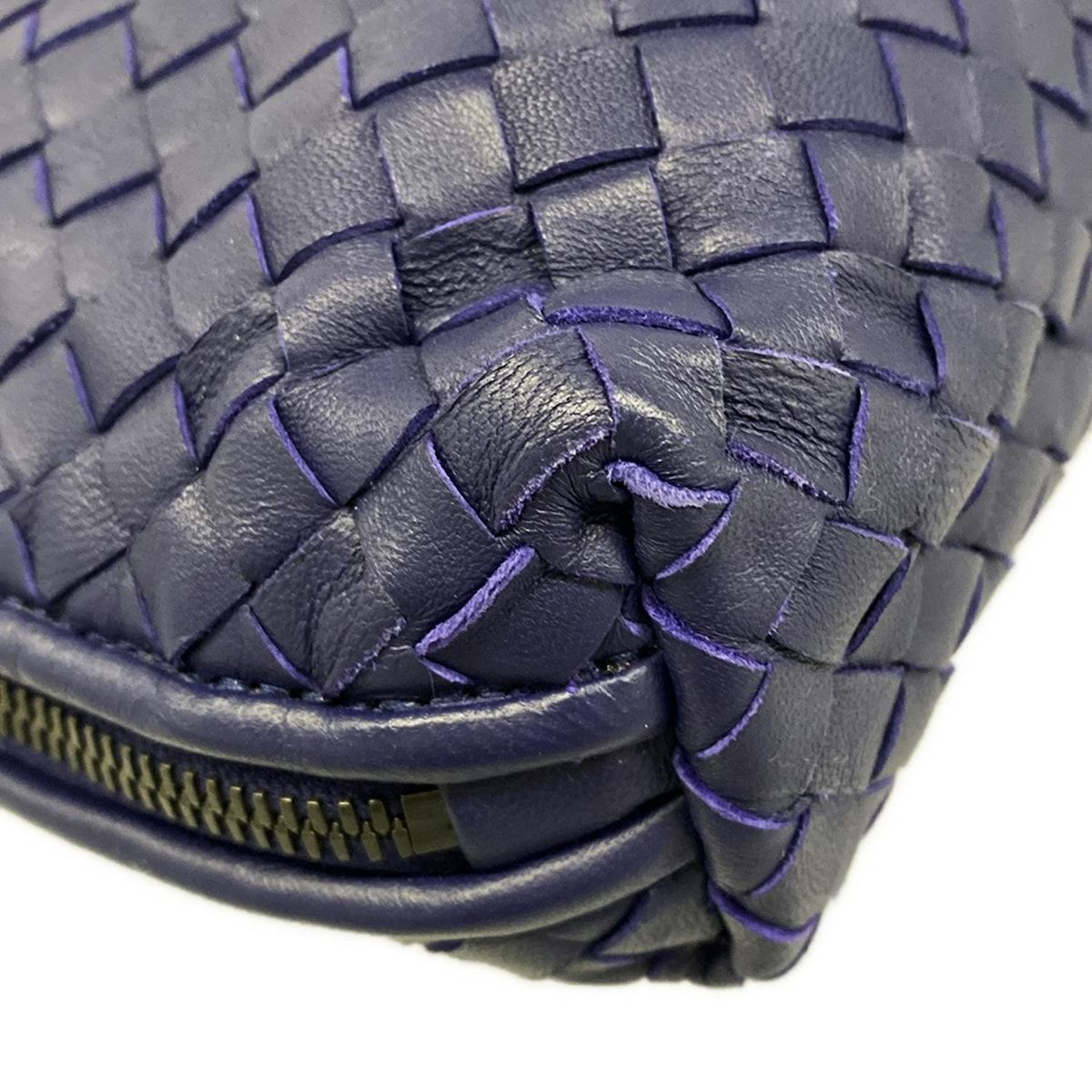 Bottega Veneta Shoulder Bag Nodini Navy Leather — view 6