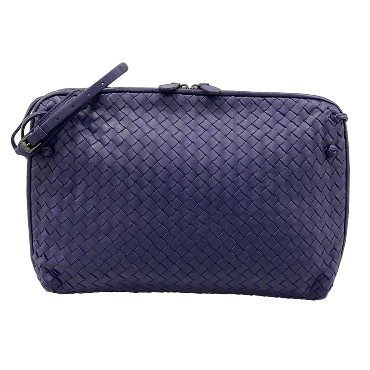 Bottega Veneta Shoulder Bag Nodini Navy Leather