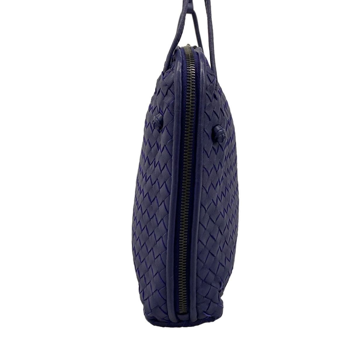Bottega Veneta Shoulder Bag Nodini Navy Leather — view 2