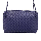 Bottega Veneta Shoulder Bag Nodini Navy Leather — view 3