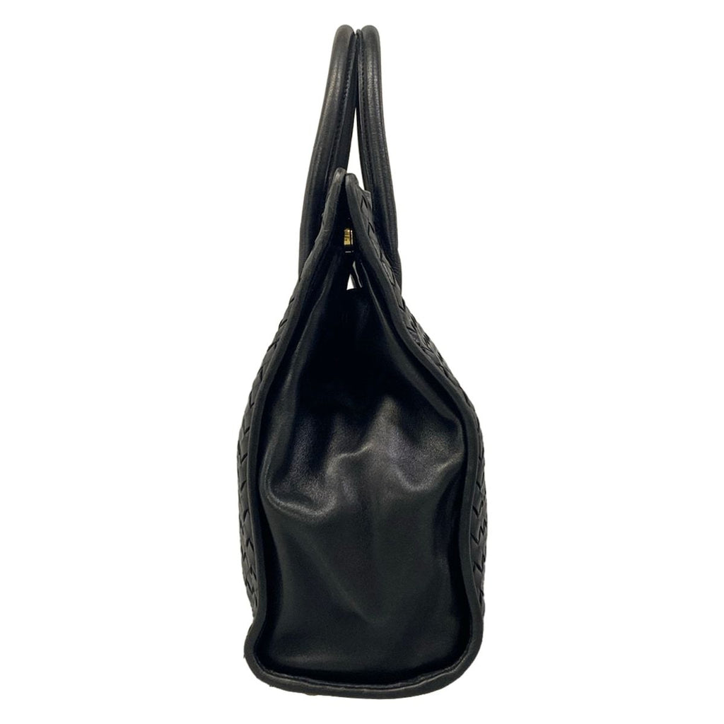 Bottega Veneta Handbag Intrecciato Black Leather — view 2
