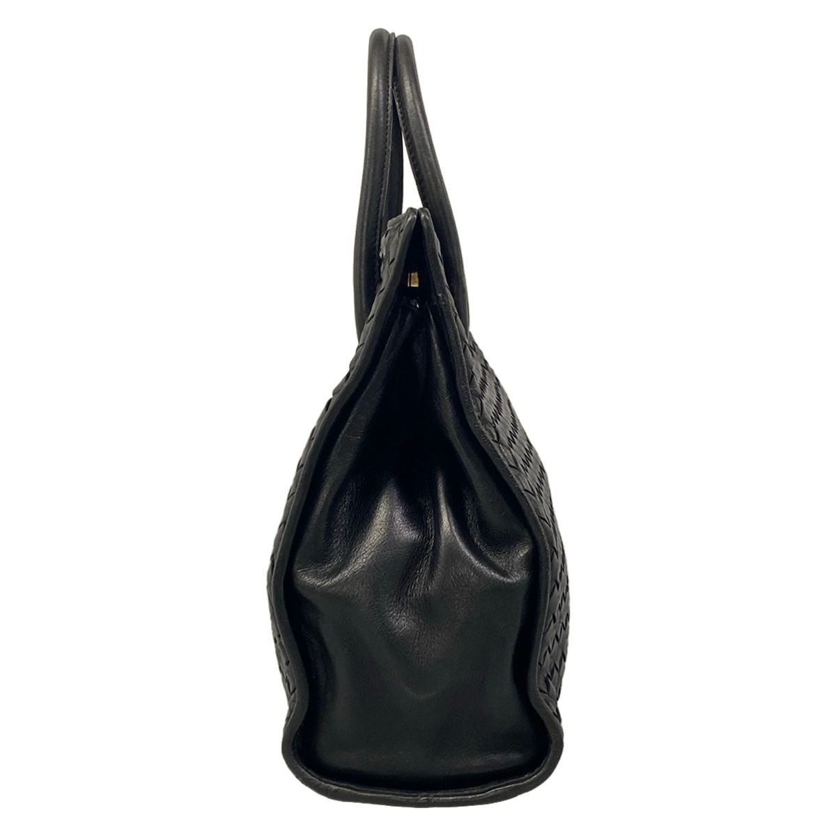 Bottega Veneta Handbag Intrecciato Black Leather — view 4
