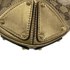 Gucci Handbag Indie Beige Dark Brown Gold Leather — view 6