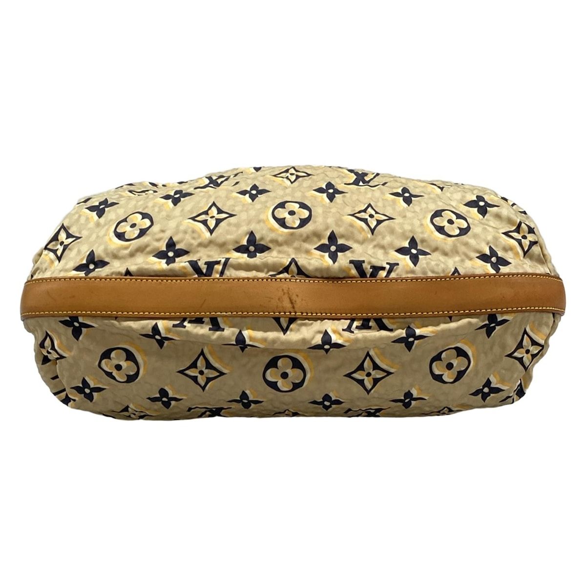 Louis Vuitton Shoulder Bag Collection Line Bulle MM Beige Cotton — view 5