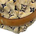 Louis Vuitton Shoulder Bag Collection Line Bulle MM Beige Cotton — view 6