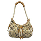 Louis Vuitton Shoulder Bag Collection Line Bulle MM Beige Cotton