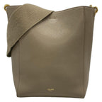 Celine Shoulder Bag Sangles Small Beige Leather