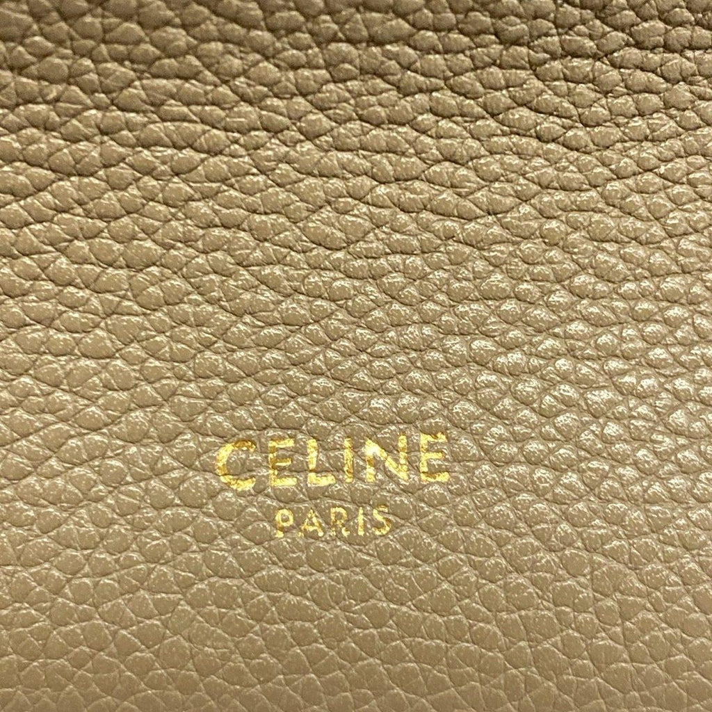 Celine Shoulder Bag Sangles Small Beige Leather — view 8