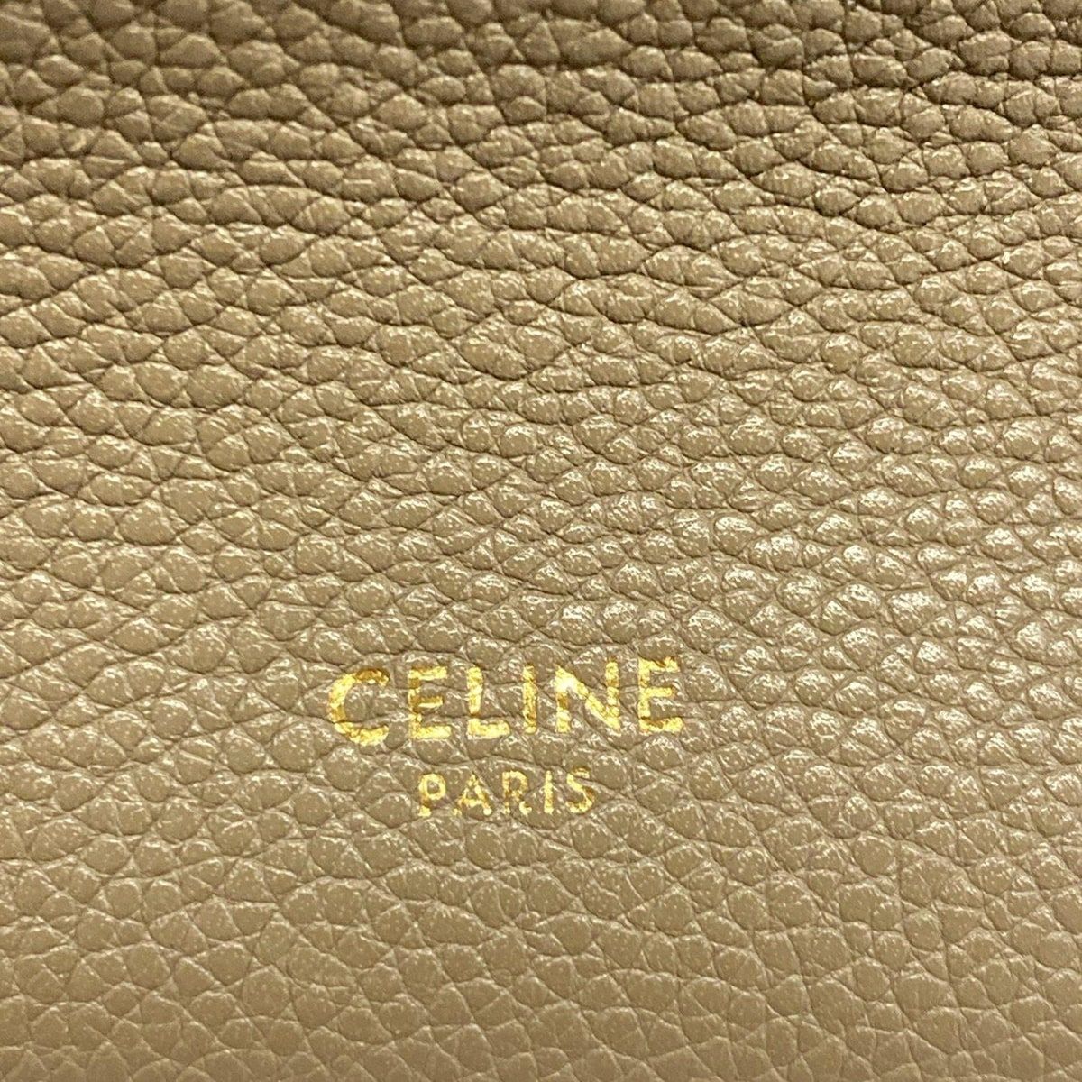 Celine Shoulder Bag Sangles Small Beige Leather — view 8