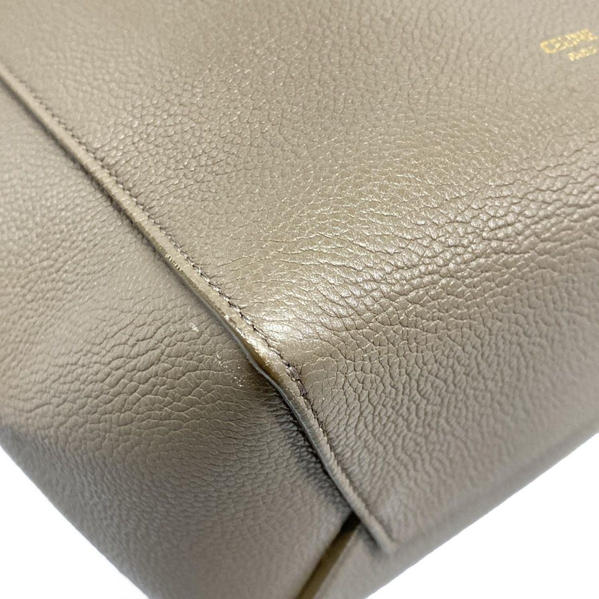 Celine Shoulder Bag Sangles Small Beige Leather — view 6