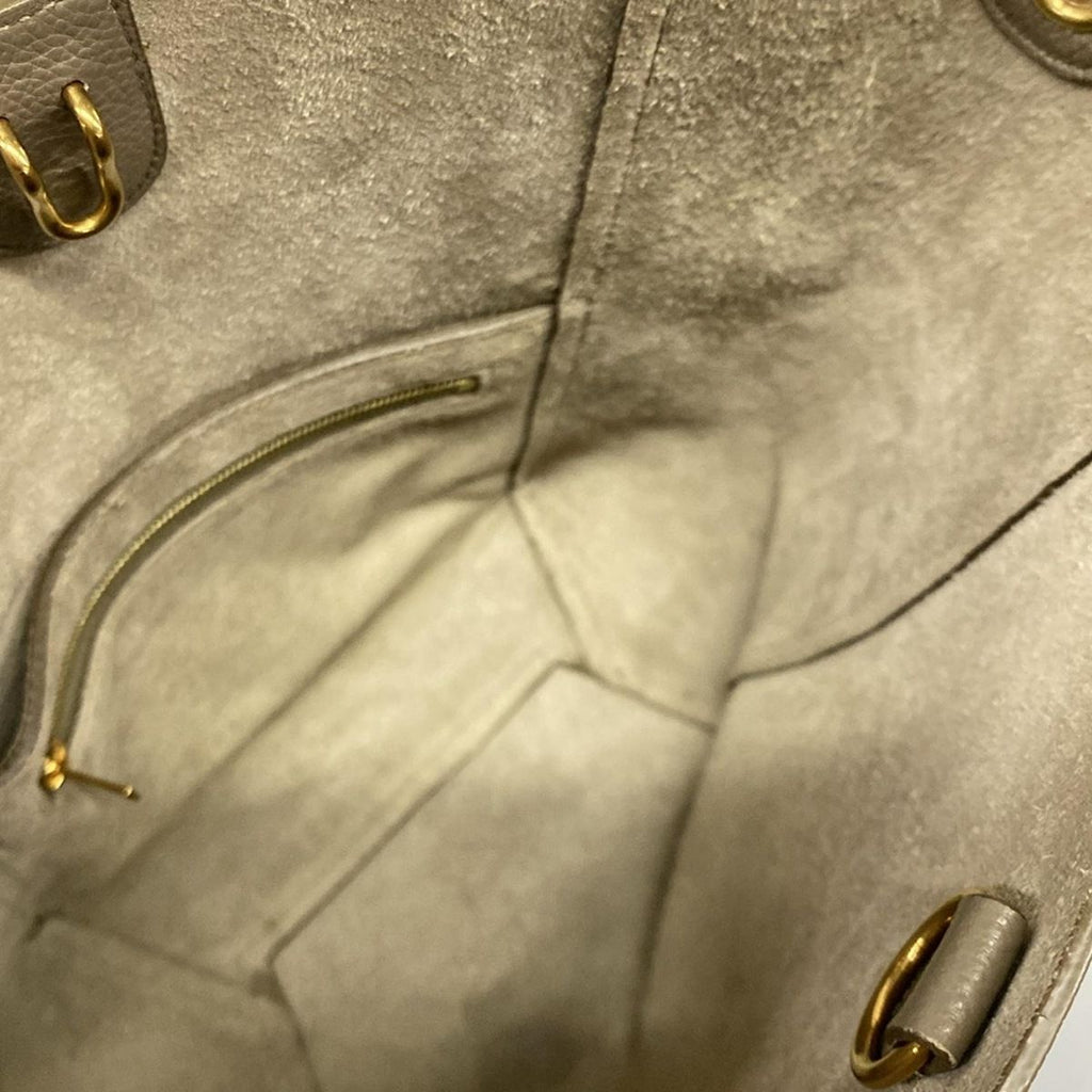 Celine Shoulder Bag Sangles Small Beige Leather — view 7