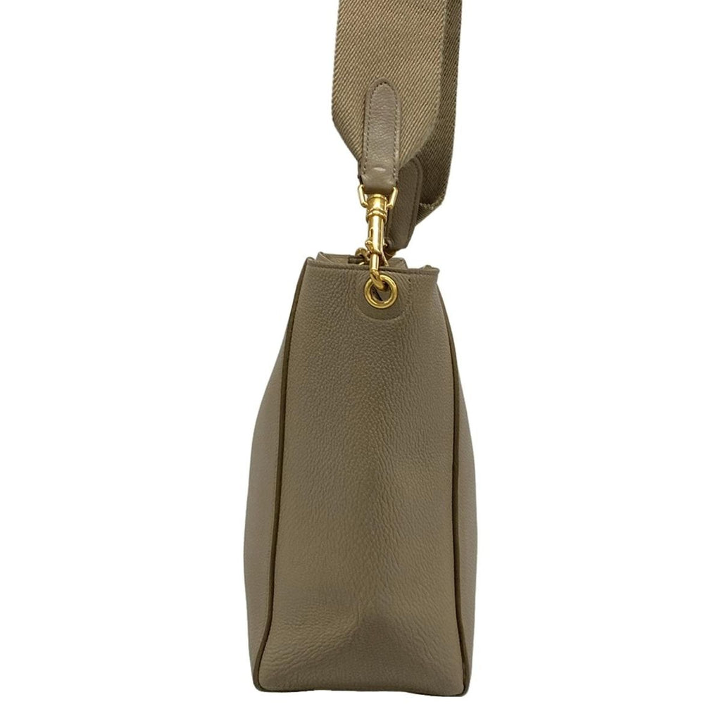 Celine Shoulder Bag Sangles Small Beige Leather — view 4