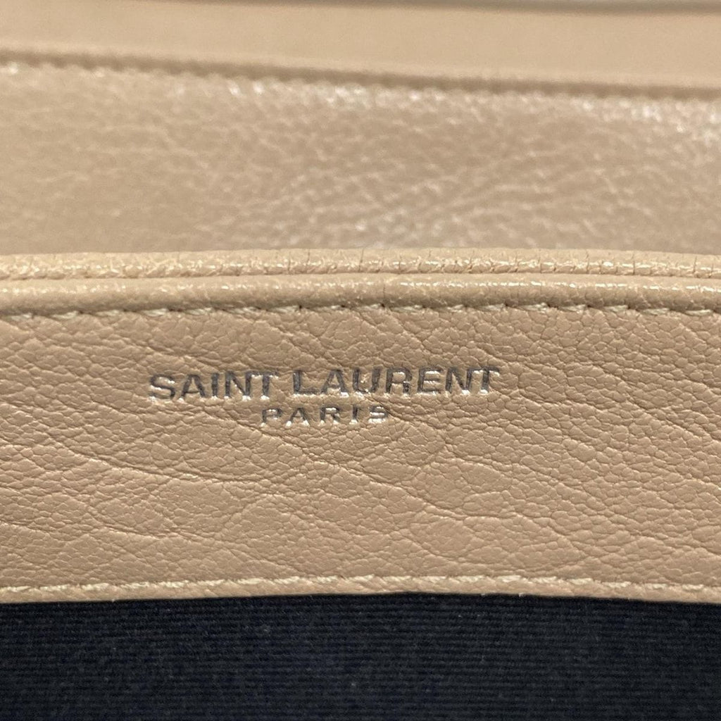 Saint Laurent Paris Shoulder Bag Beige Chain Leather — view 9