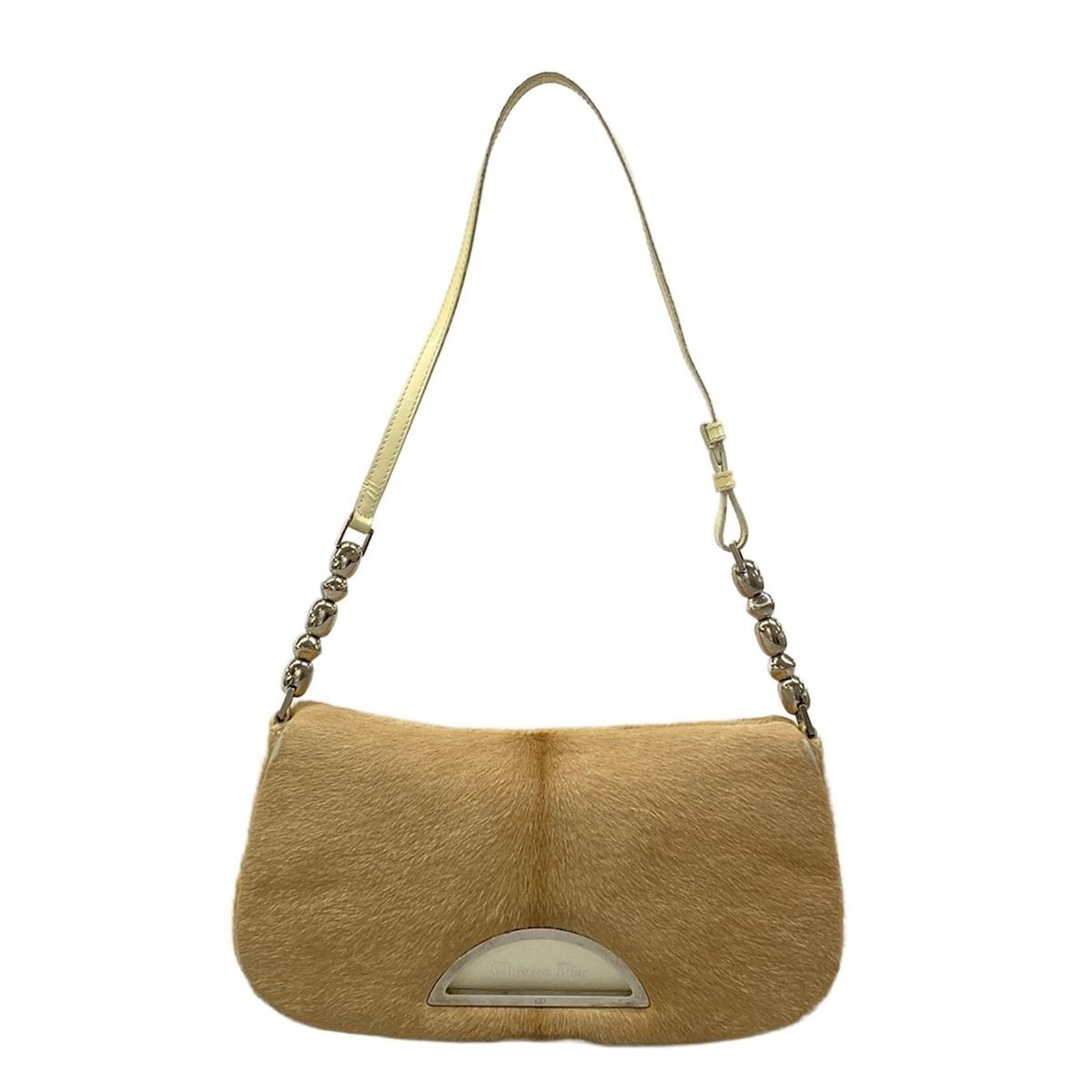 Dior Shoulder Bag Maris Pearl Light Brown Ivory Leather