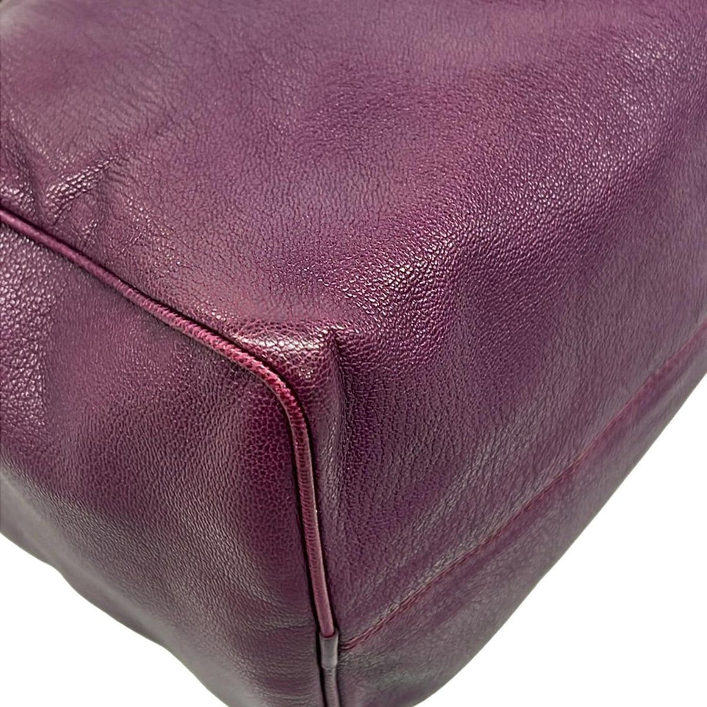 Loewe Handbag Purple Leather — view 6