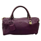 Loewe Handbag Purple Leather