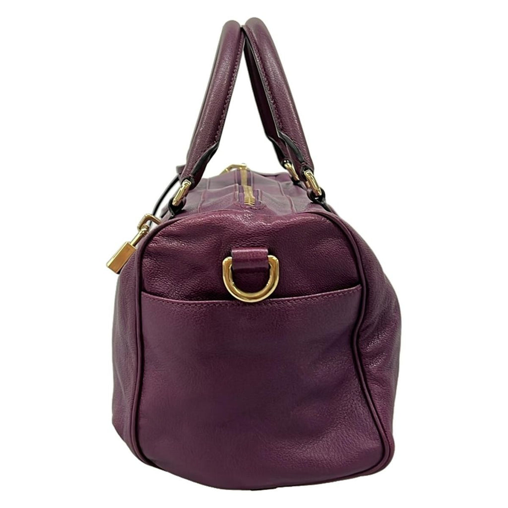 Loewe Handbag Purple Leather — view 4