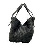 Bottega Veneta Tote Cesta Black Leather — view 2