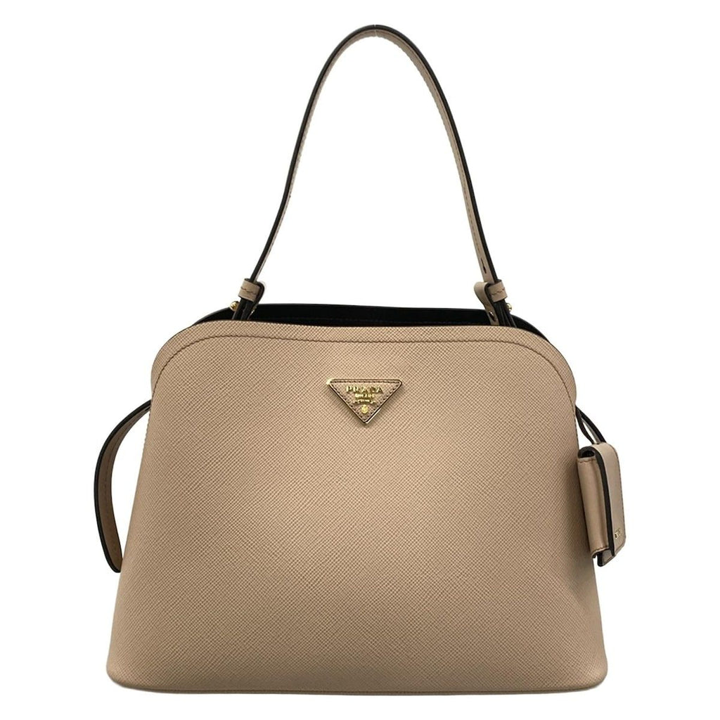 Prada Handbag Beige Leather