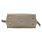 Saint Laurent Paris Handbag Baby Downtown Cabas Light Gray Embossed Leather — view 5